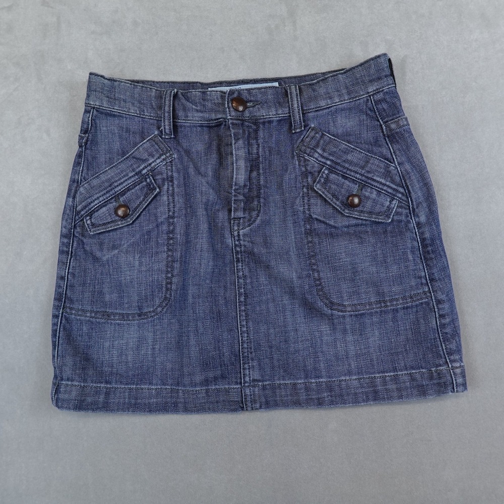 Level 99 Dark Blue Denim Mini Skirt